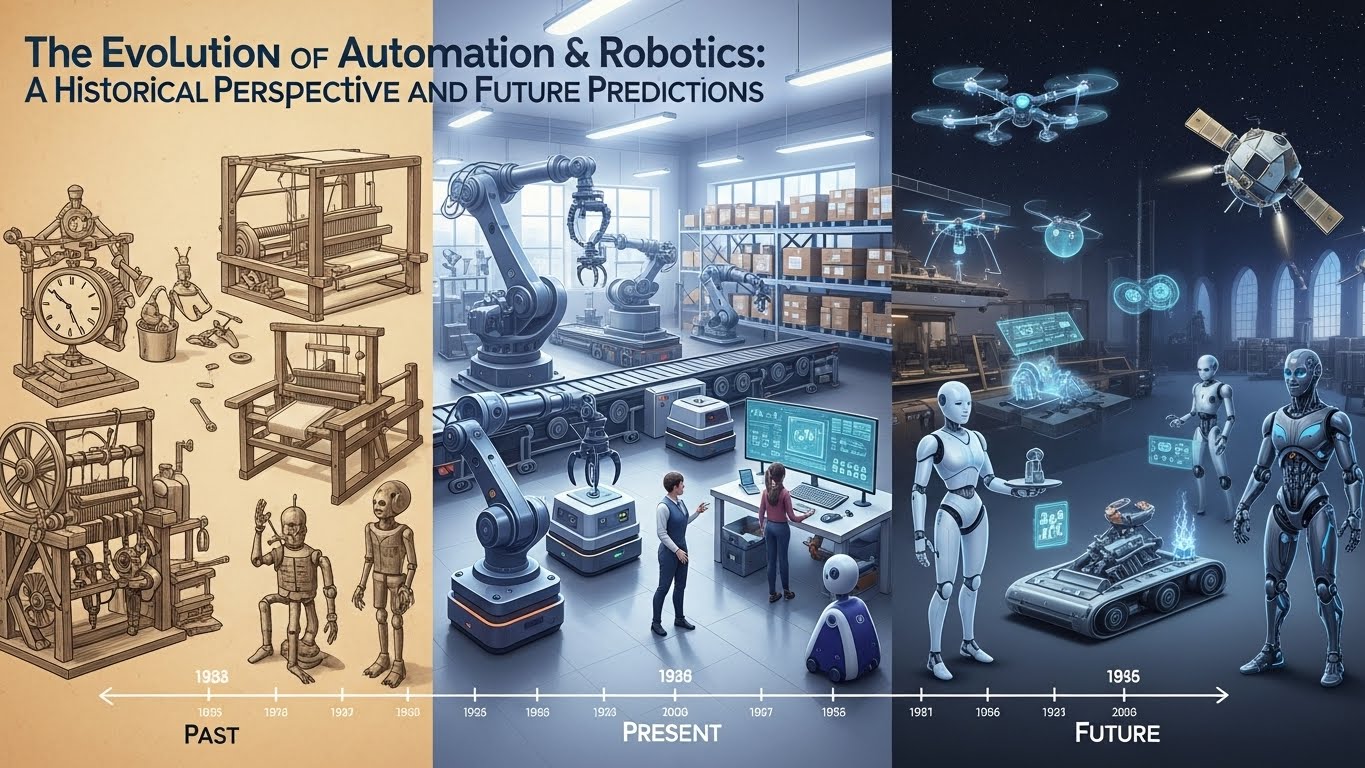 “The Evolution of Automation & Robotics: A Historical Perspective and Future Predictions”